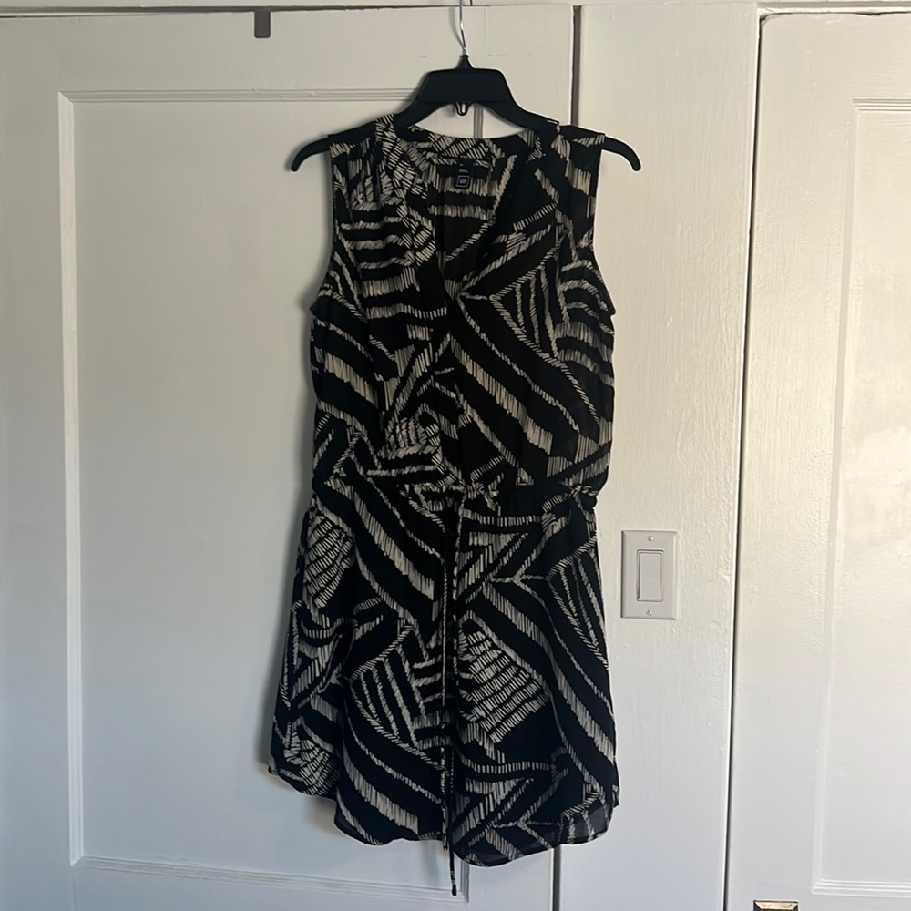 Printed Sheer Mini Dress